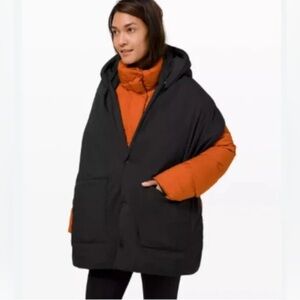 Lululemon Hooded Pure Puff Scarf Wrap Pockets Goose Down Convertible Puffer